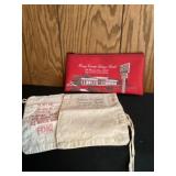 Vintage Henry County savings bank bank bags