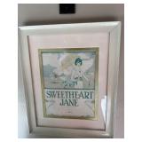 Framed Sweetheart Jane Print