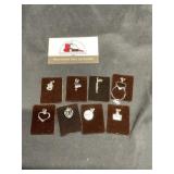 8 Sterling Silver Charms