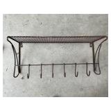 24 in wire rack/ hooks