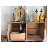 Crate and decor