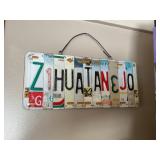 License plate art
