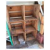 Three wood crates