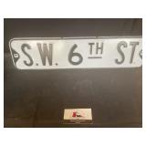 SW 6 th st sign