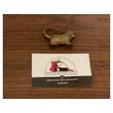Brass foo dog paddle lock