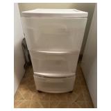 Plastic organizer on wheels