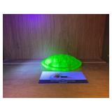 Uranium Glass Flower Frog