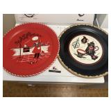 Large metal serving trays
