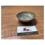 Brass dish marked China