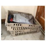 Tarps and crates