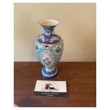 6 in metal vase