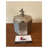 Metal trinket box marked london