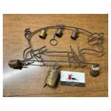 Metal pig wind chime
