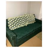 Green vintage couch hide a bed