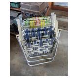 4 aluminum patio chairs