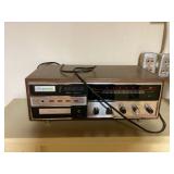 8 track player and assorted 8 tracks