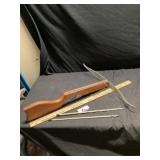 Crossbow with arrows