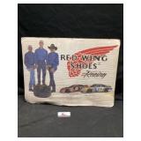 Red Wing shoes advertising sign approximately by