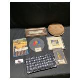Calendars and vintage purse