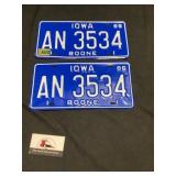 Iowa license plates