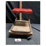 Snap on rolling seat