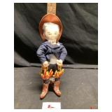Vintage pants on fire doll