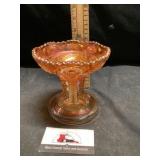 Marigold Orange Carnival glass