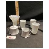 Milk, glass dishes