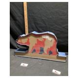 Vintage commercial bear light needs cord 29 1/2 x