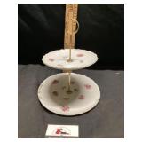 Two tier serving centerpiece