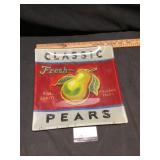 Classic pears, serving tray glass