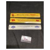 Metal advertising rulers Glidden, Iowa