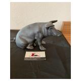 Cast iron pig bank