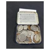 Tin of Canada Coins over $5 Face