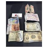 Group of 7 Foreign Bank Notes