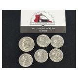 5 Susan B Anthony $1 & 1 Bicentennial Half