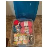 Tote of yarn
