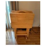 Wood tv trays