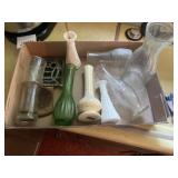 Box of  miscellaneous glass vases