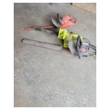 Chain saw and hedgers