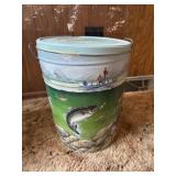 Tin can with fish on it