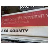 Metal Iowa State Outreach Cass County sign