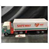 Metal and Plastic Safeway Truck and Trailer