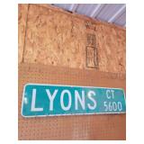 Lyons CT road sign