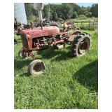 Farmall cub with one row planter