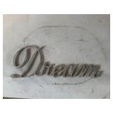 Vintage metal Dream emblem