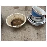 Enamel bowls