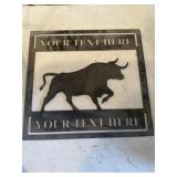Metal advertising sample sign