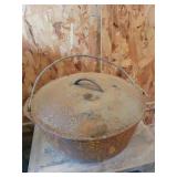 Cast iron hanging pot