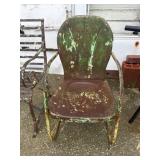 Vintage metal lawn chair